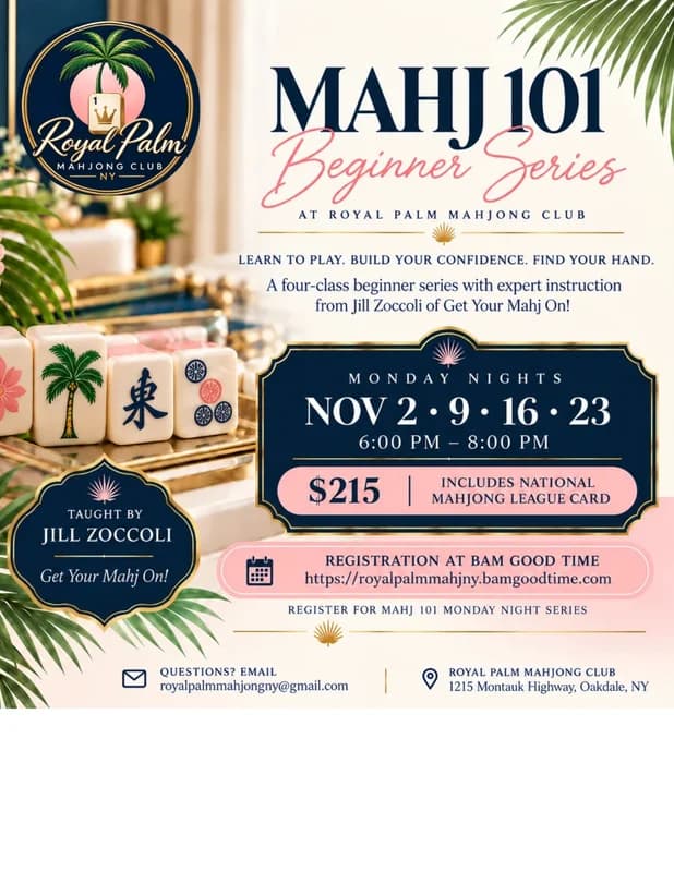 Mahjong 101 Series-Monday Nights